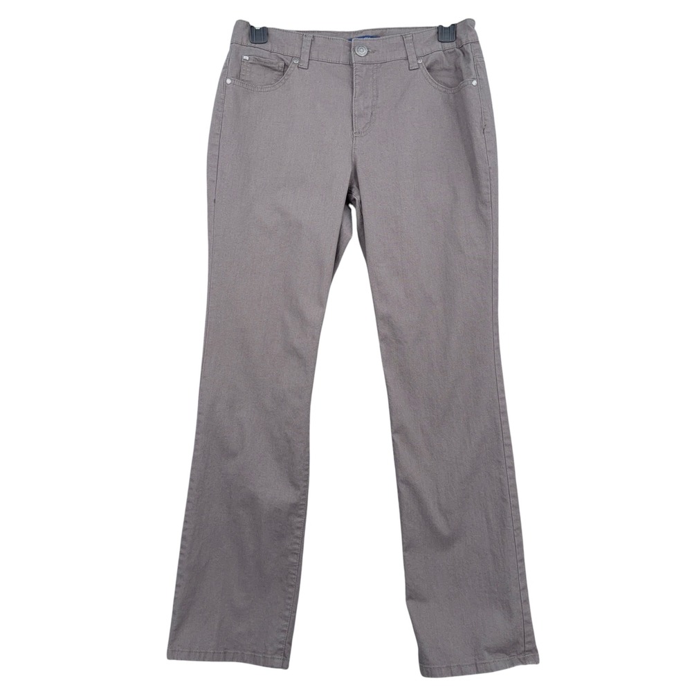 Bandolino Samantha Jeans Women 10 Cotton Spandex Gray